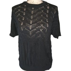 Vintage 80's Nugare Mexico Acrylic Knit Sweater Blouse Size L